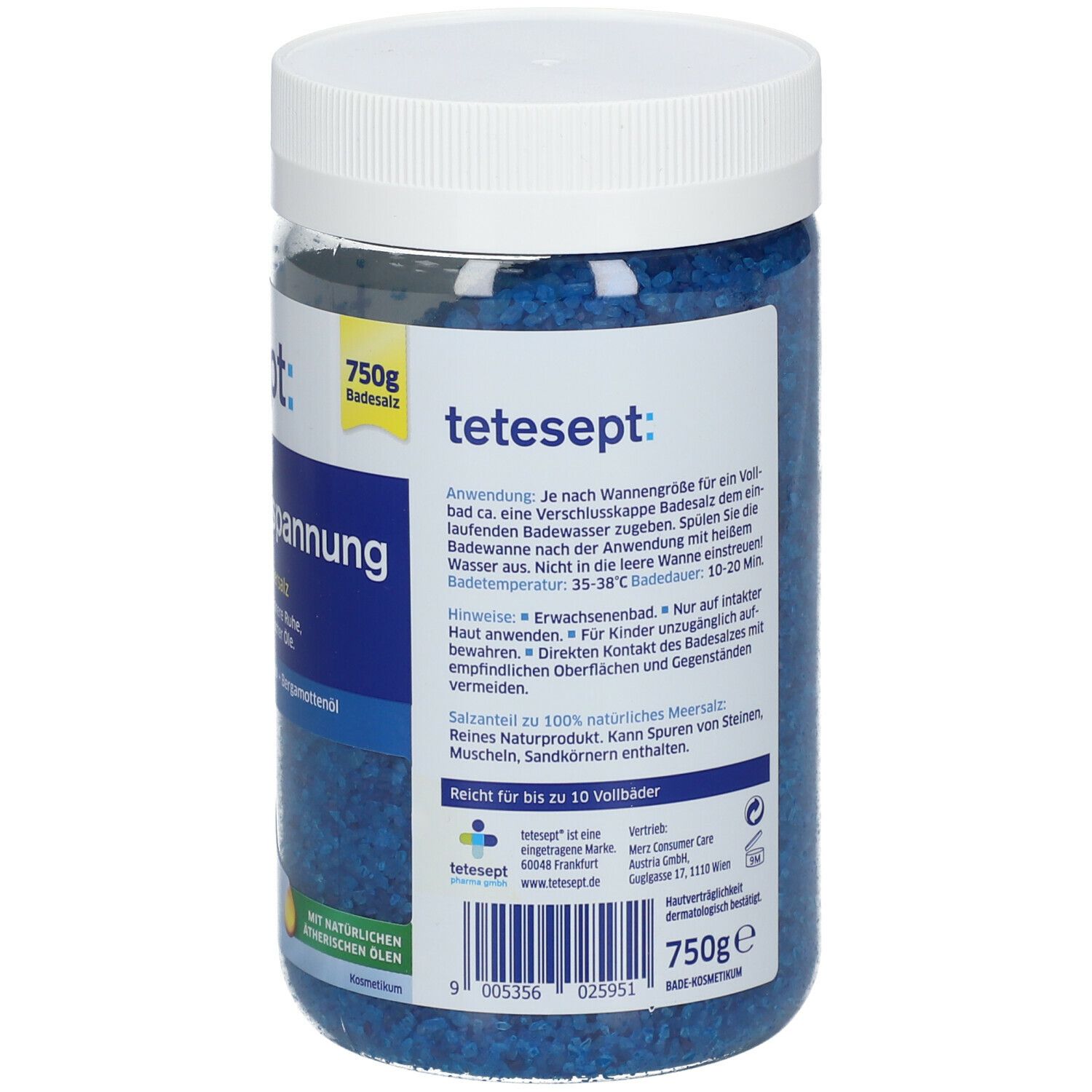 tetesept® MEERSALZ-PFLEGEBAD Tiefen-Entspannung