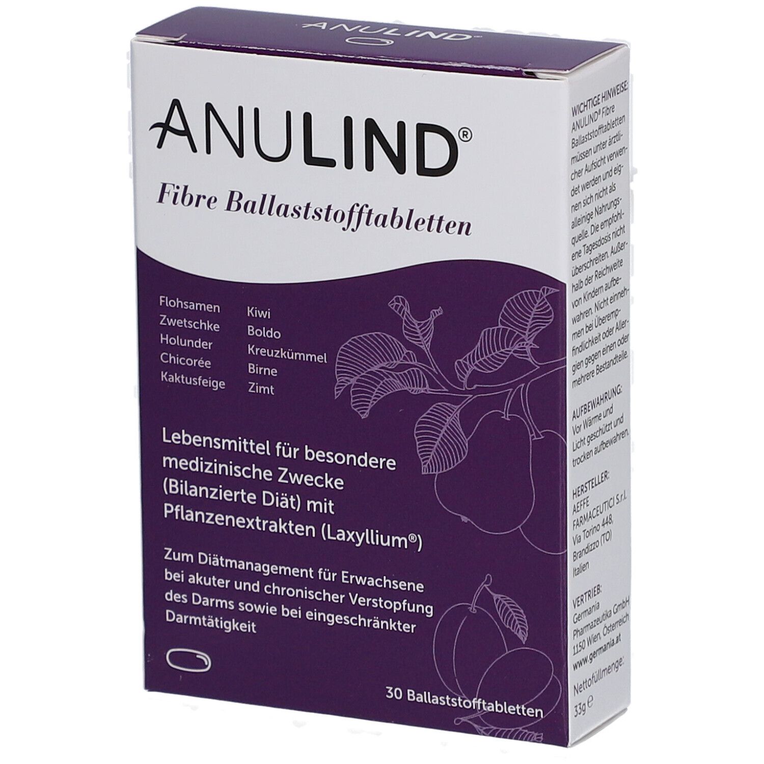 ANULIND® Fibre Ballaststofftabletten