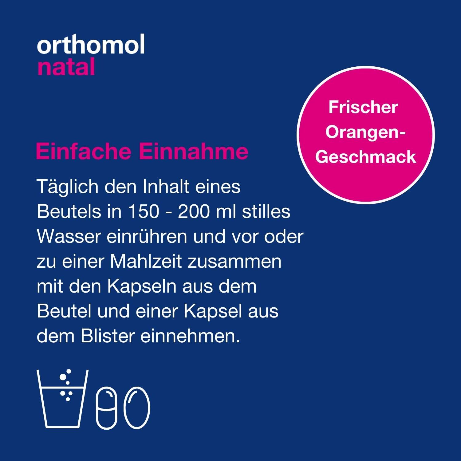 Orthomol Natal Granulat/Kapseln - Mikronährstoffe für Schwangerschaft und Stillzeit
